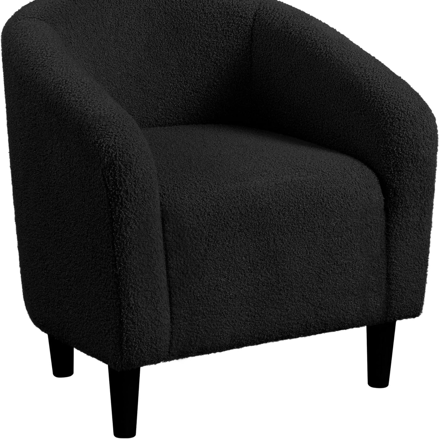 Yaheetech Ivory Boucle Barrel Accent Chair: image 8
