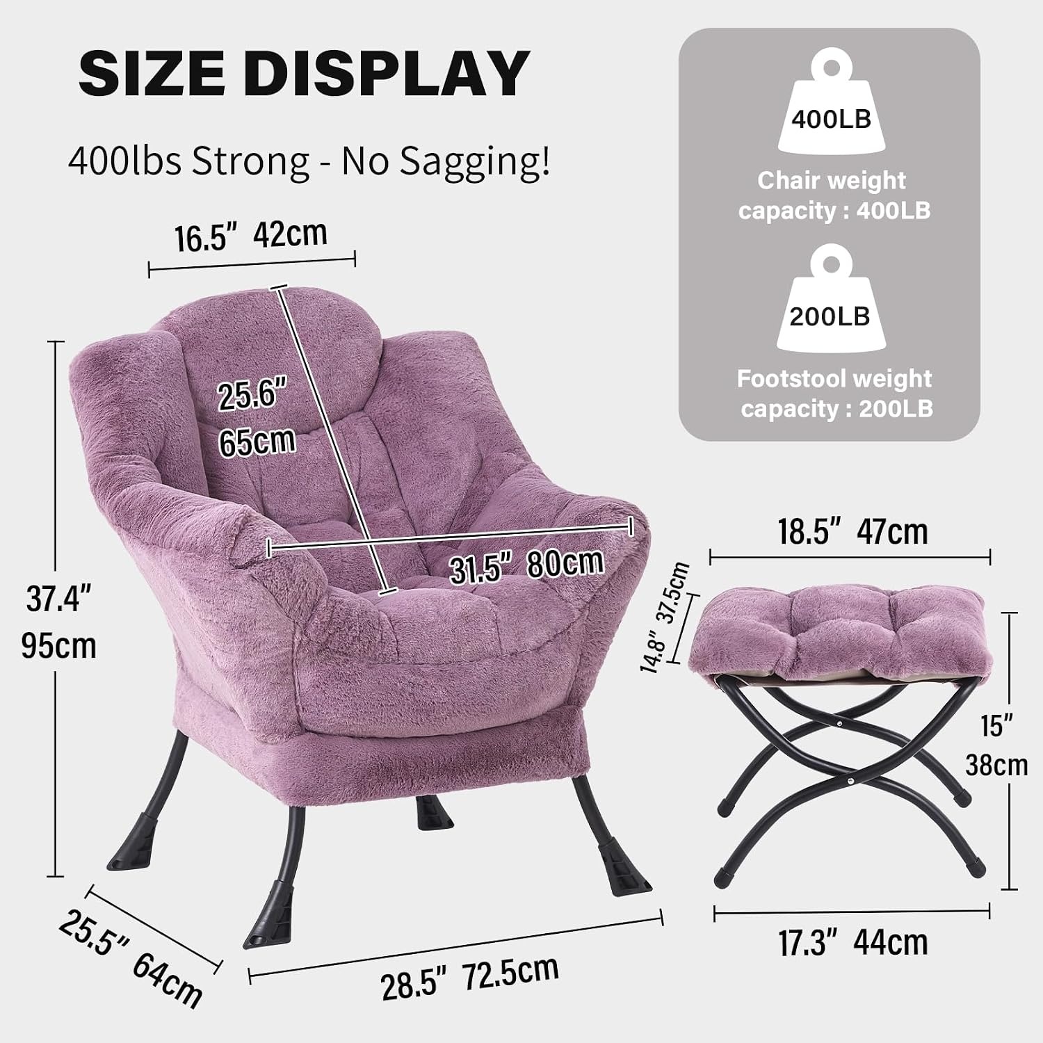 TIITA Lazy Chair with Ottoman: image 2