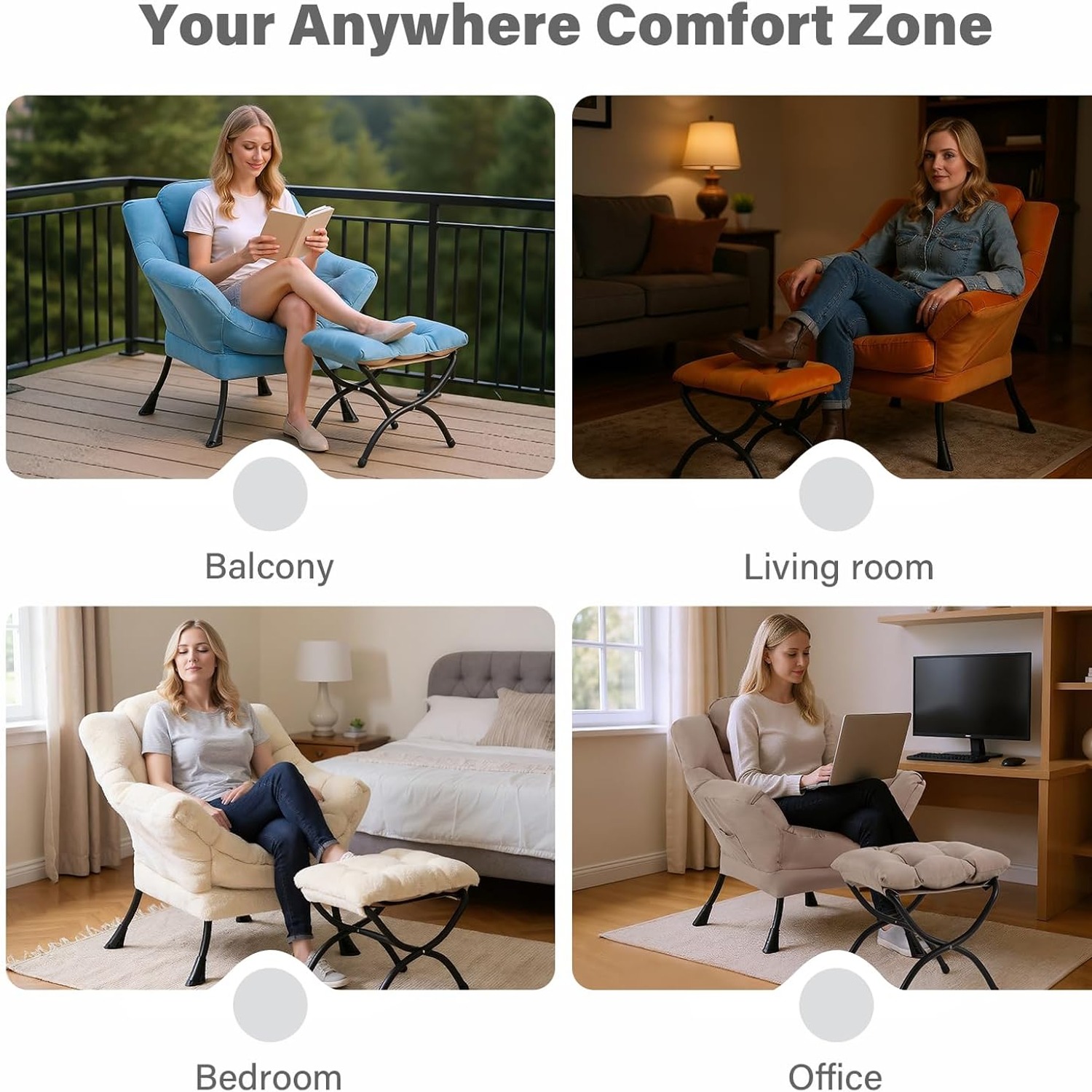 TIITA Lazy Chair with Ottoman: image 7