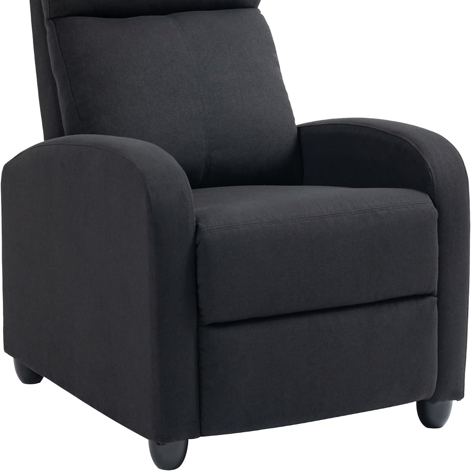 HOMCOM Black Push Back Recliner: image 1