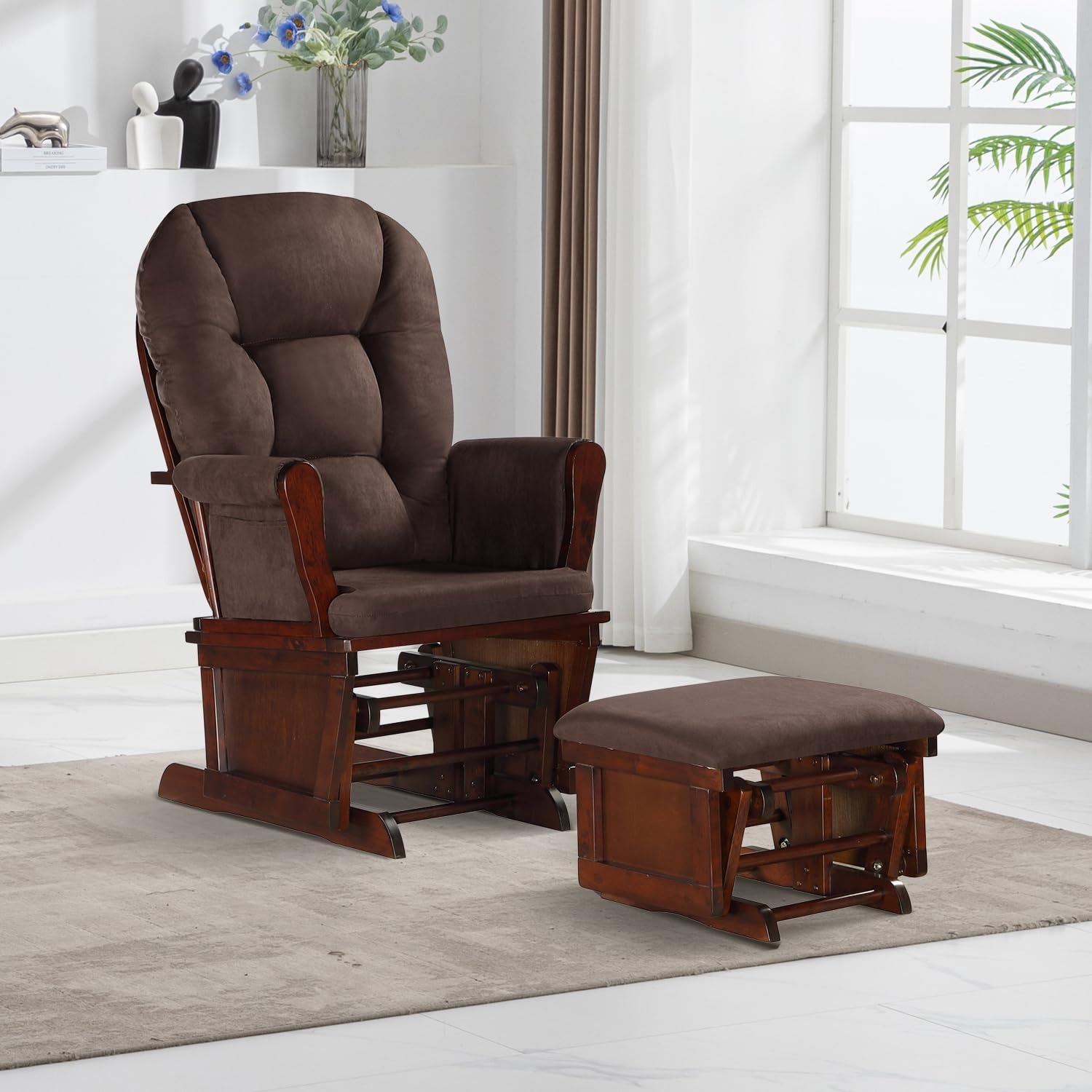 Lennox Furniture Nursery Glider with Ottoman: image 1