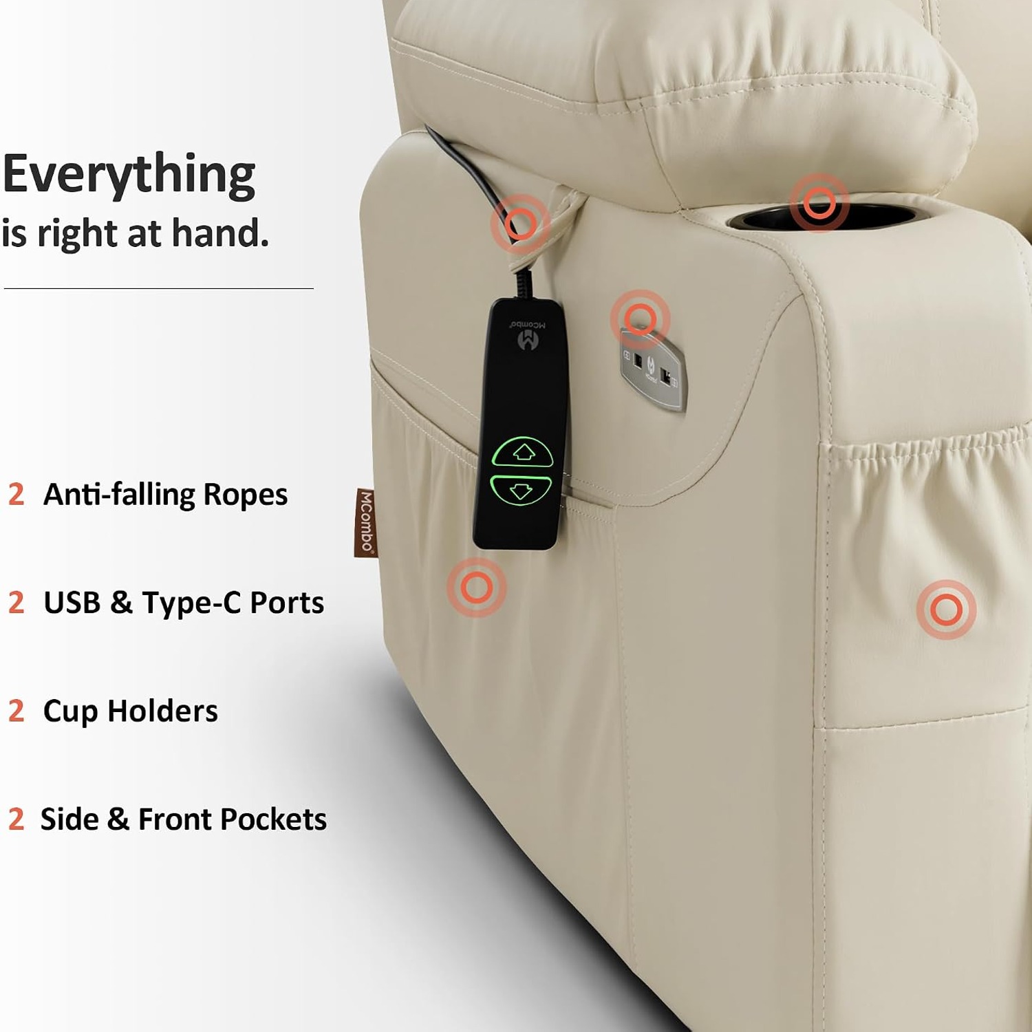 MCombo Medium Power Lift Recliner: image 8