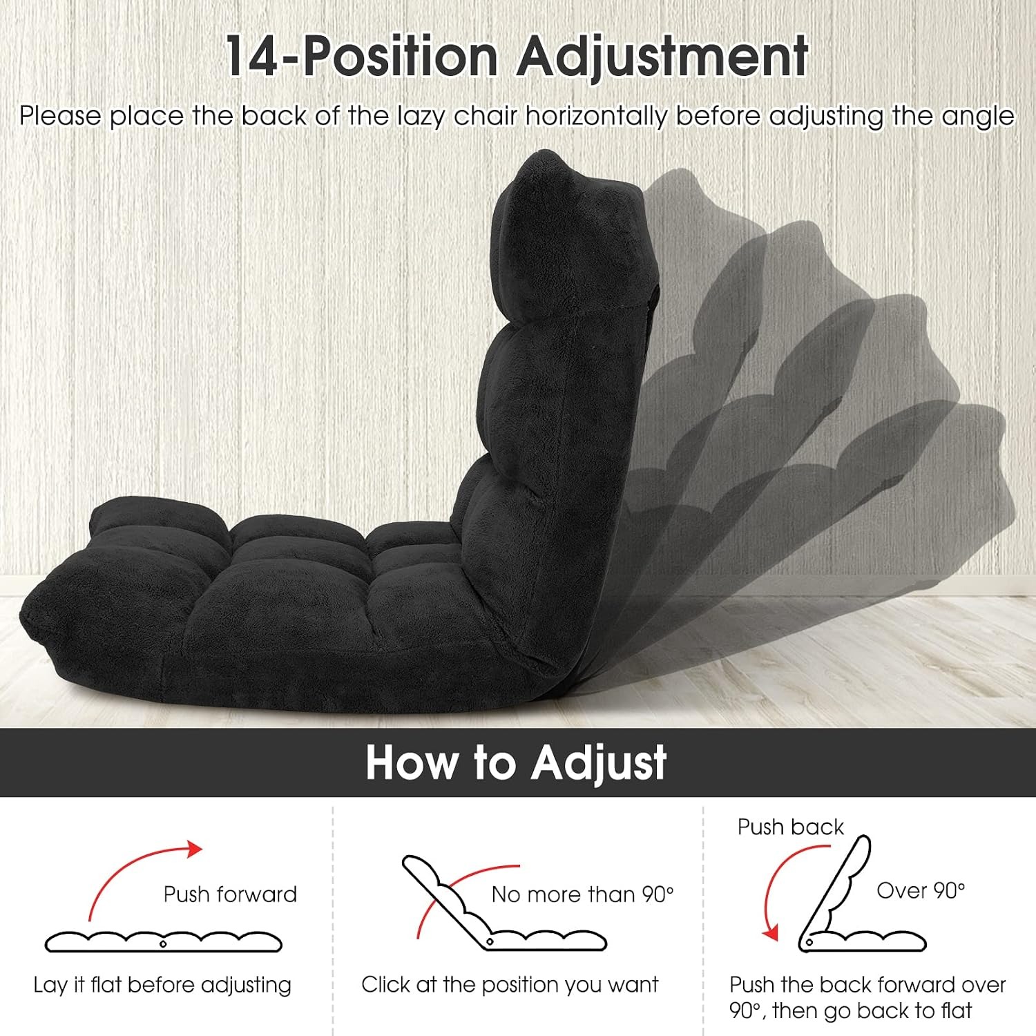 GIANTEX Adjustable Floor Sofa Chair