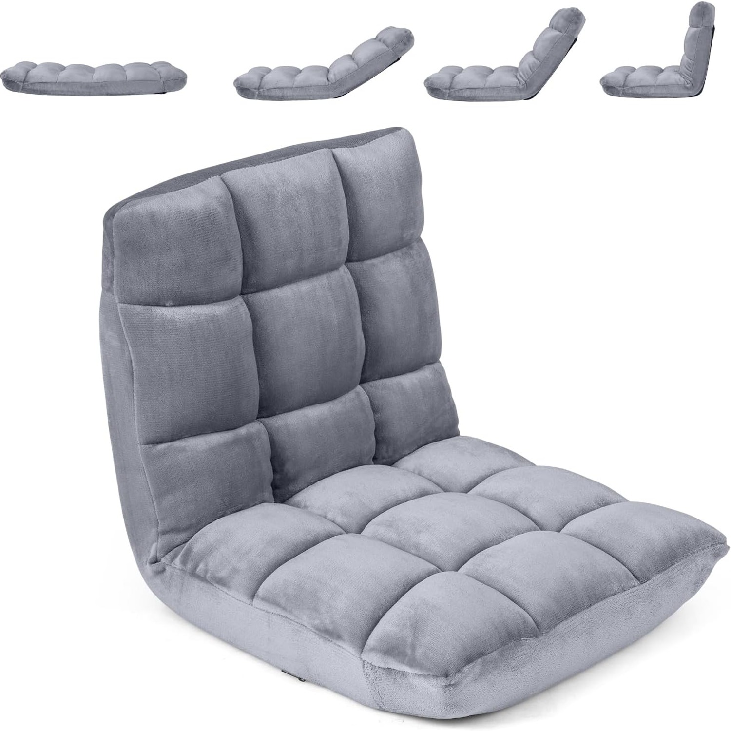 COSTWAY Folding Floor Gaming Chair: image 1