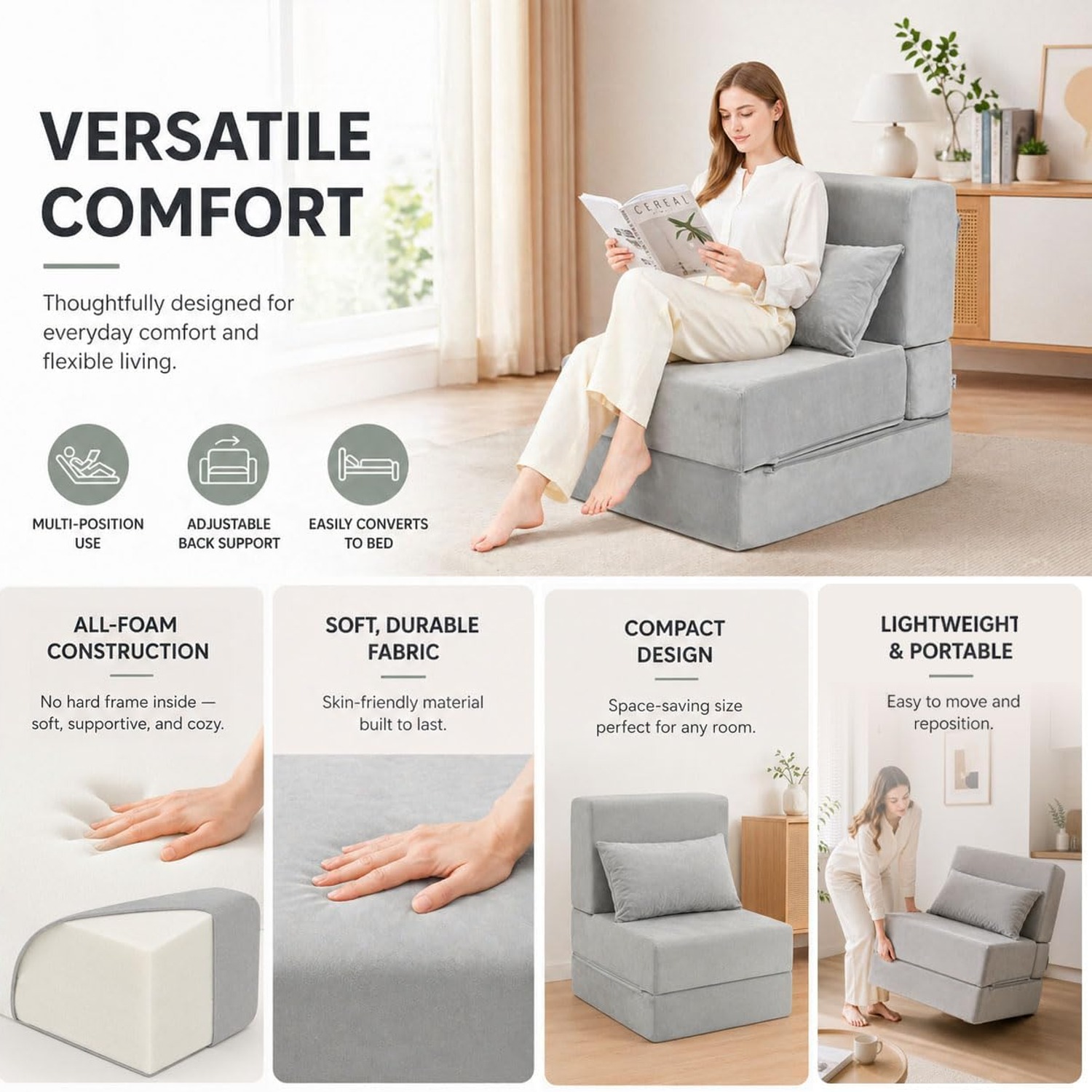 TokSay Folding Sleeper Chair