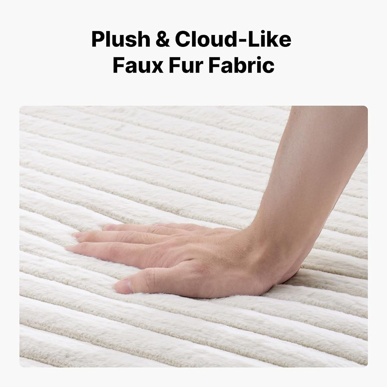 VEVOR Oversized Faux Fur Chaise Lounge