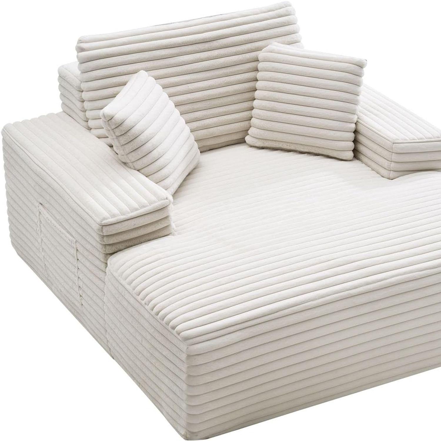 VEVOR Oversized Faux Fur Chaise Lounge: image 1