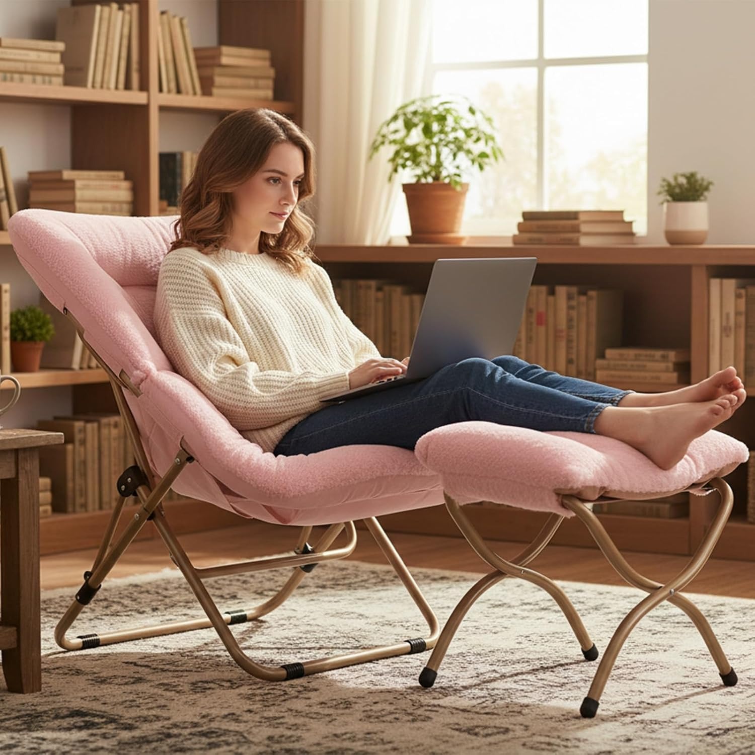 Givjoy Saucer Chair with Ottoman: image 2