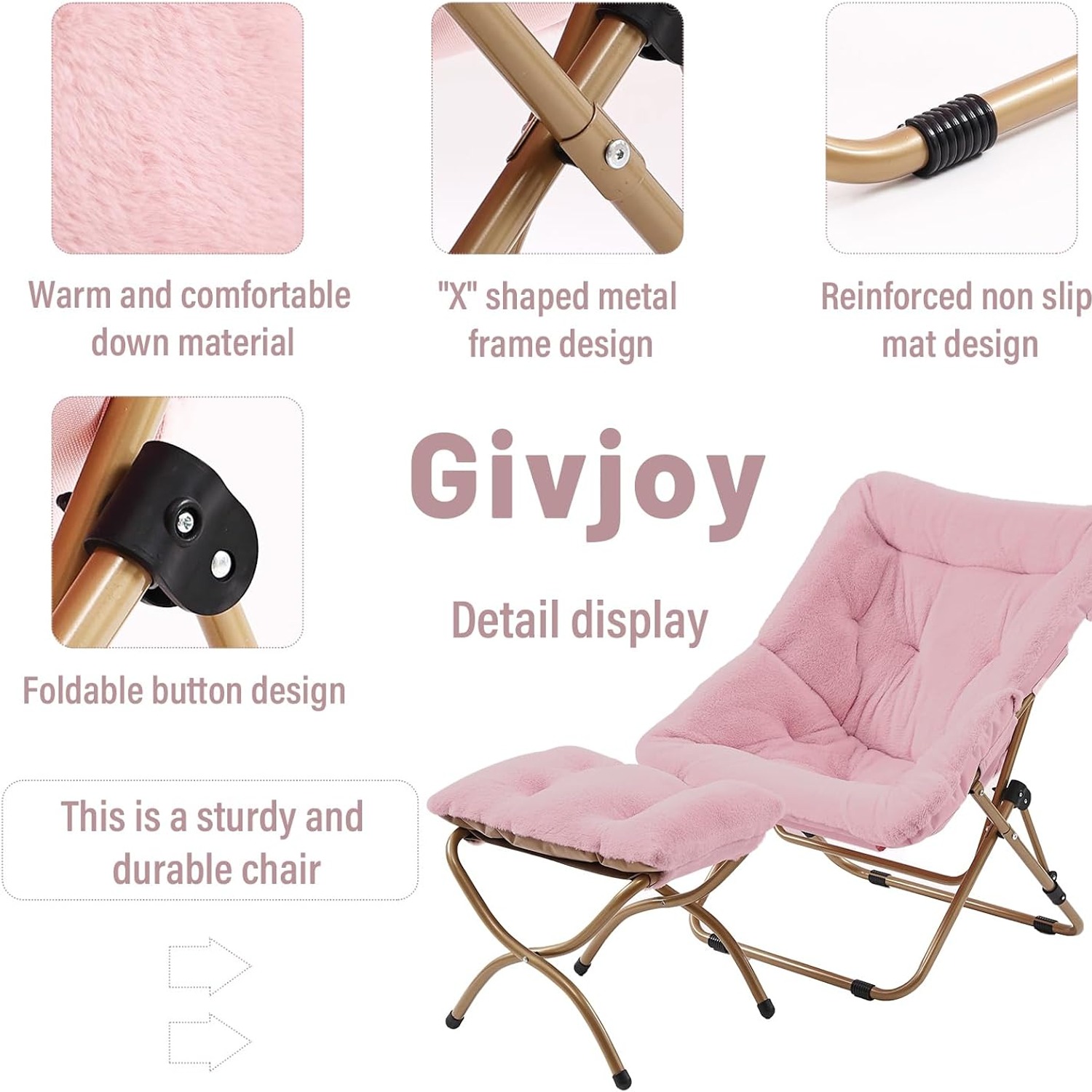 Givjoy Saucer Chair with Ottoman: image 4