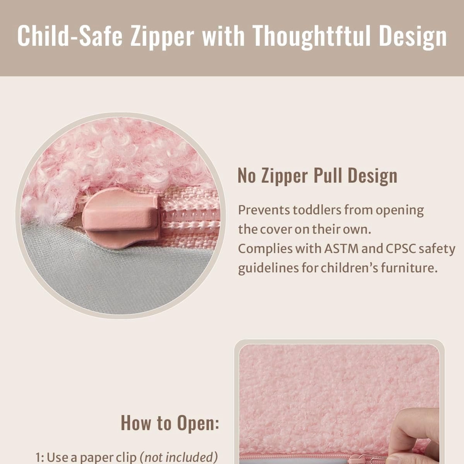 Blissful Diary Pink Seashell Fold Out Kids Couch: image 7
