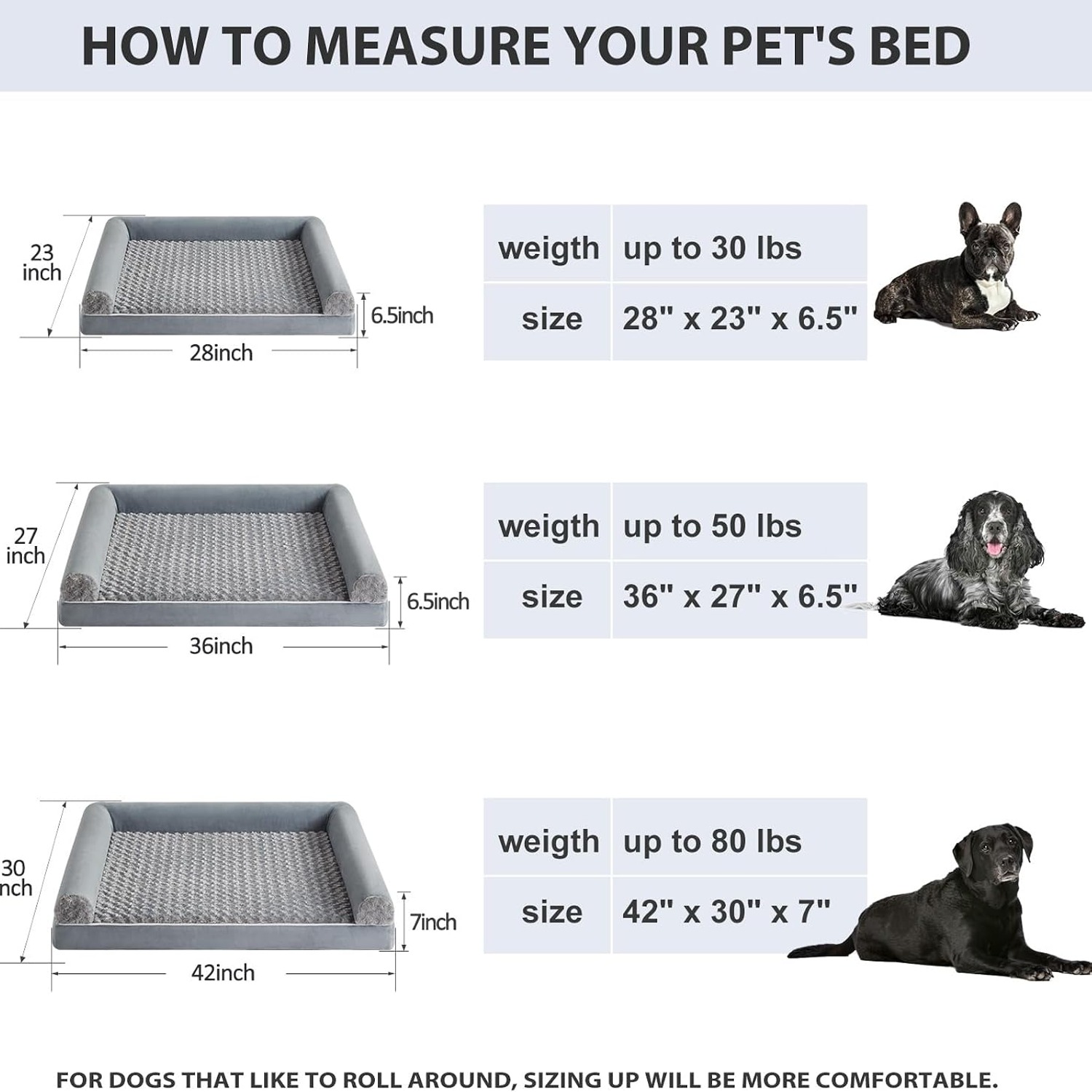 BFPETHOME Orthopedic Dog Couch Bed: image 6