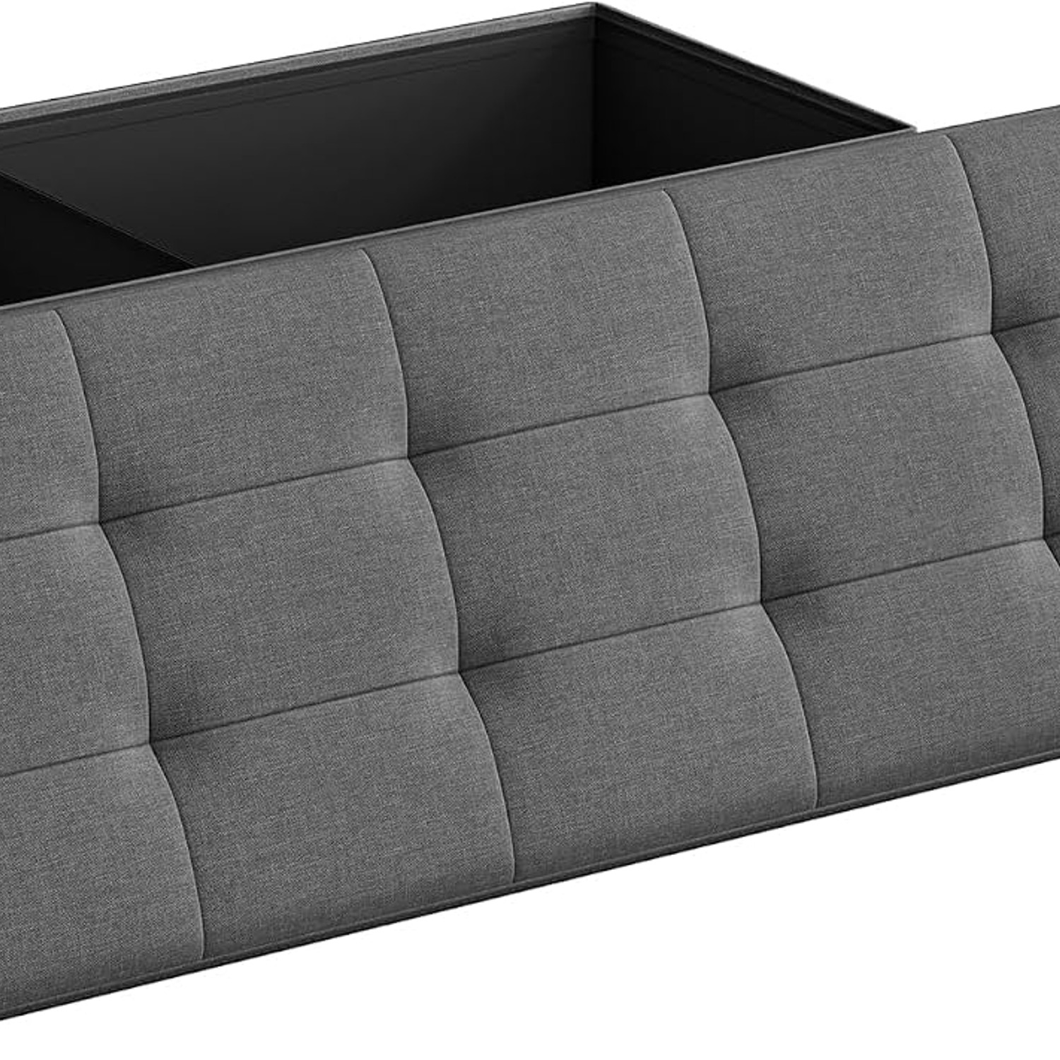 SONGMICS Folding Storage Ottoman Bench: image 1