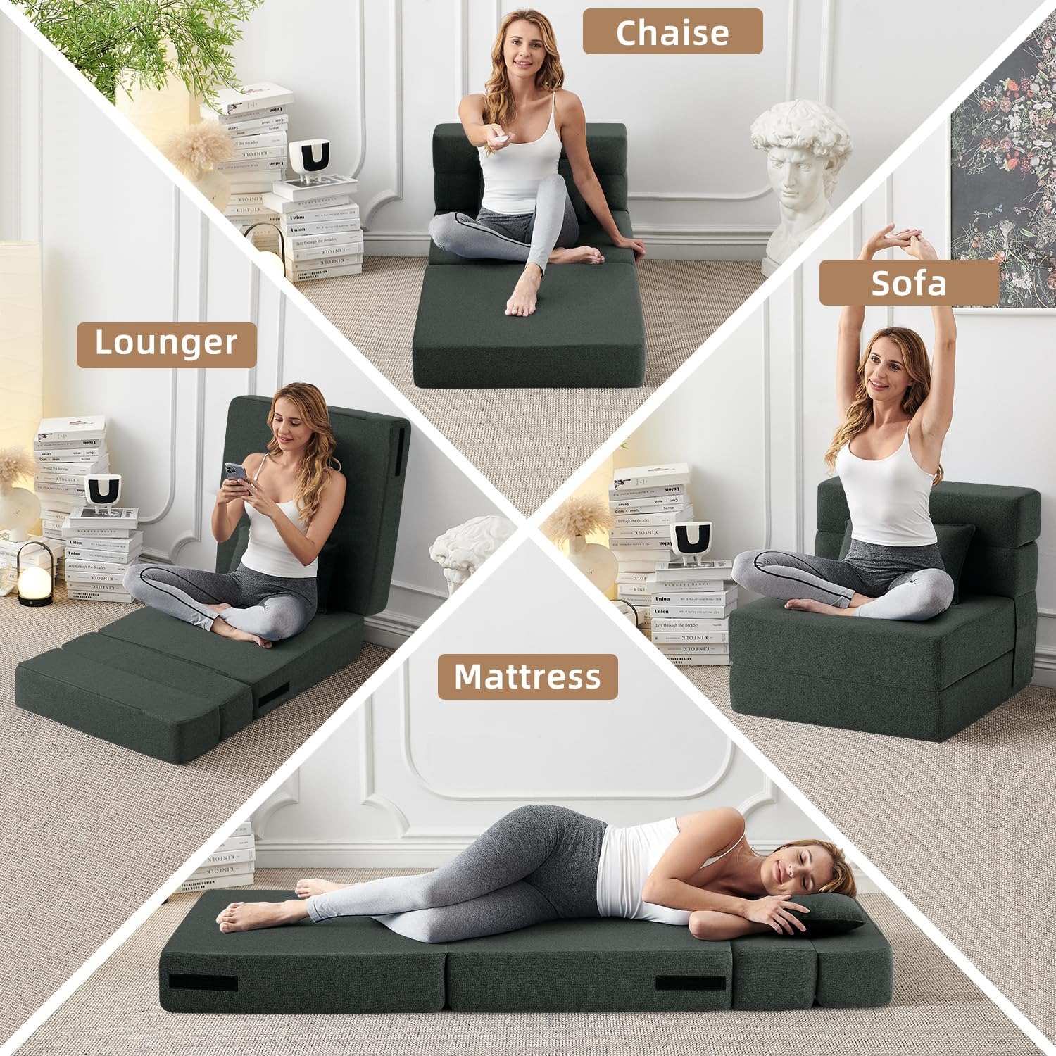 FILUXE Folding Floor Sofa Bed