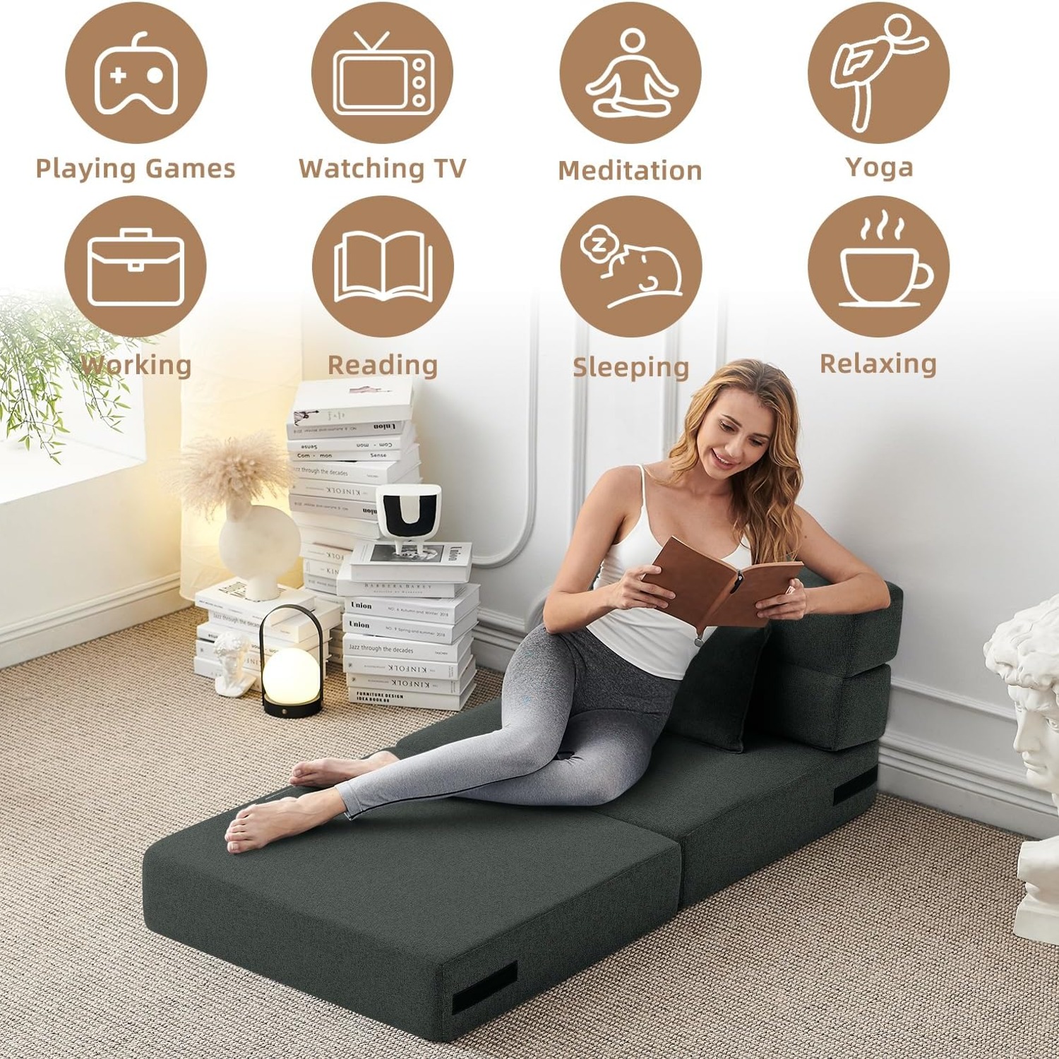 FILUXE Folding Floor Sofa Bed