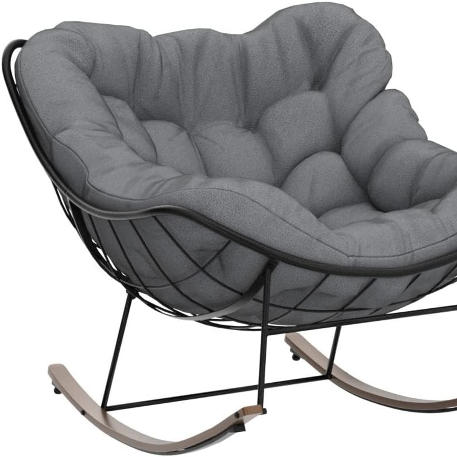 Grand patio Papasan Egg Rocking Chair: image 7